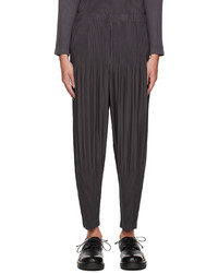 Homme Plissé Issey Miyake Taupe Pleats Trousers