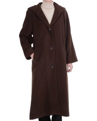 Kristen Blake Washable Wool Hooded Coat Full Length