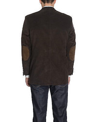 Ralph Lauren Dark Brown Corduroy Blazer Sportcoat With Elbow Patches
