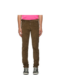 DSQUARED2 Beige Corduroy Cool Guy Trousers