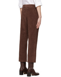 Maison Margiela Brown Cropped Trousers