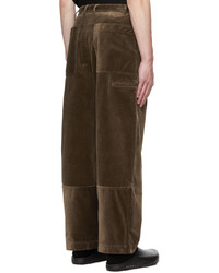 A PERSONAL NOTE 73 Brown Paneled Trousers