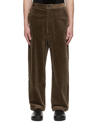 A PERSONAL NOTE 73 Brown Paneled Trousers