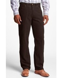 Maker & Company Regular Fit Straight Leg Corduroy Pants Brown 36 X 34