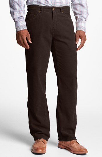 Maker & Company Regular Fit Straight Leg Corduroy Pants Brown 36 X 34 ...