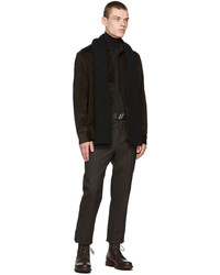 Brioni Brown Corduroy Fitted Shirt