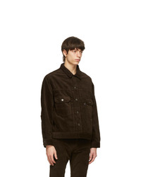 Levis Made and Crafted Brown Corduroy Oversized Jacket