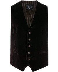 Dark Brown Cotton Waistcoat