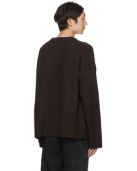 Juun.J Brown Acrylic Sweater