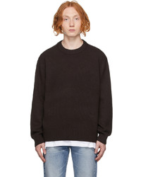 Frame Brown Cashmere The Crewneck Sweater