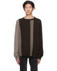 FREI-MUT Brown Diion Crewneck Sweater