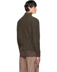 Lemaire Brown Wool Sweater