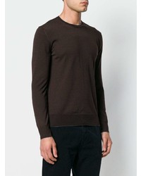 Eleventy Crew Neck Fitted Sweater
