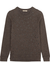 Michael Kors Michl Kors Collection Eyelet Embellished Cashmere Sweater