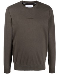 Calvin Klein Jeans Stretch Knit Logo Print Sweatshirt