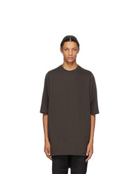 Rick Owens Brown Jumbo T Shirt