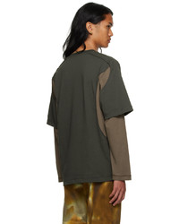 AFFXWRKS Gray Brown Dual Sleeve T Shirt