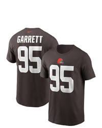 Nike Myles Garrett Brown Cleveland Browns Team Player Name Number T Shirt At Nordstrom