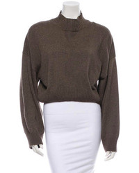 Dark Brown Cropped Sweater