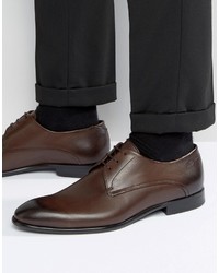 Men's Dark Brown Derby Shoes by Hugo 