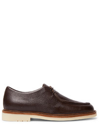 Loro Piana Dover Walk Textured Leather Derby Shoes