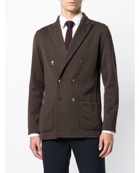 Lardini Double Breasted Fitted Blazer
