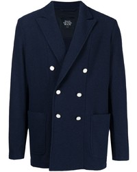 Man On The Boon. Logo Patch Double Breasted Blazer