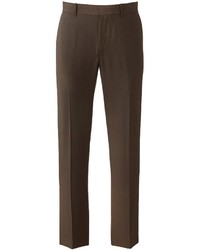 Axist Slim Fit Pindot Performance Easy Care Flat Front Dress Pants