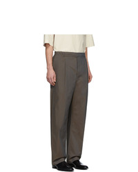Lemaire Brown Poplin Trousers