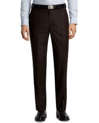 Brooks Brothers Fitzgerald Fit Houndstooth Plain Front Dress Trousers