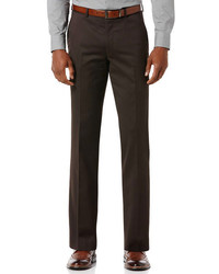 Perry Ellis Brown Tic Weave Suit Pant