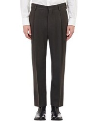 Lemaire Pleated Trousers Brown