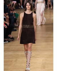 Chloé Suede Dress With Lacing Detail
