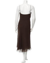 Moschino Embellished Silk Dress
