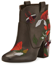 Laurence Dacade Pete Embroidered 95mm Bootie Brown