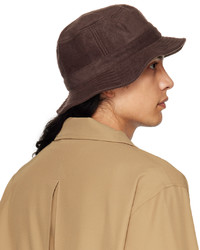 Needles Brown Embroidered Bucket Hat