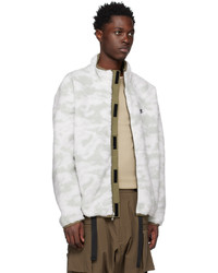 Nike Gray White Club Embroidered Jacket