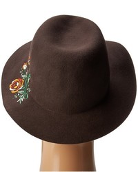 San Diego Hat Company Wfh8051 Floppy Round Crown With Floral Embroidery Caps