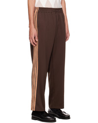 Jieda Brown 5 Stripe Lounge Pants