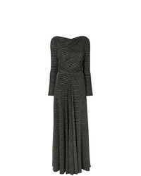 Talbot Runhof Glittery Detail Draped Gown Unavailable