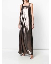 Alberta Ferretti Metallic Fluid Dress