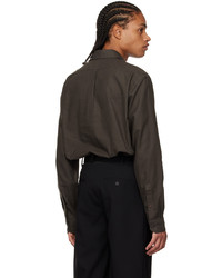 Y/Project Brown Pinched Shirt