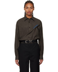 Y/Project Brown Pinched Shirt
