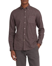 Barbour Coalford Tailored Fit Houndstooth Button Up Flannel Shirt