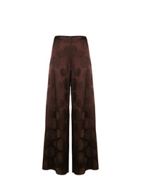 Romeo Gigli Vintage Embroidered Flared Trousers
