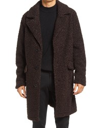 Dark Brown Fleece Overcoat