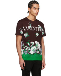 Valentino Burgundy Cotton T Shirt