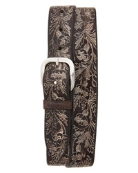 Orciani Wax Soapy Tooled Leather Belt