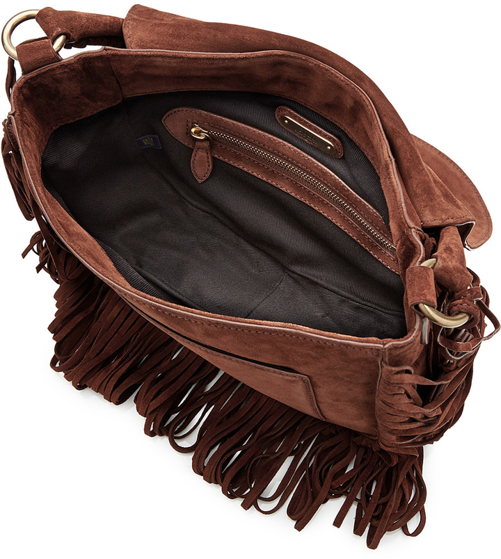 Polo Ralph Lauren Ralph Lauren Polo Suede Shoulder Bag With Fringe, $339 |   | Lookastic