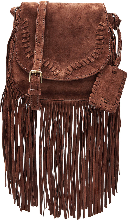 Polo Ralph Lauren Ralph Lauren Polo Suede Shoulder Bag With Fringe, $339 |   | Lookastic